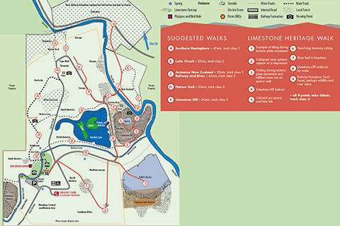 A map of The Tasmanian Arboretum